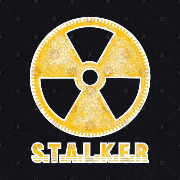 S.T.A.L.K.E.R - vintage style radioactive symbol by GrumpyOwl